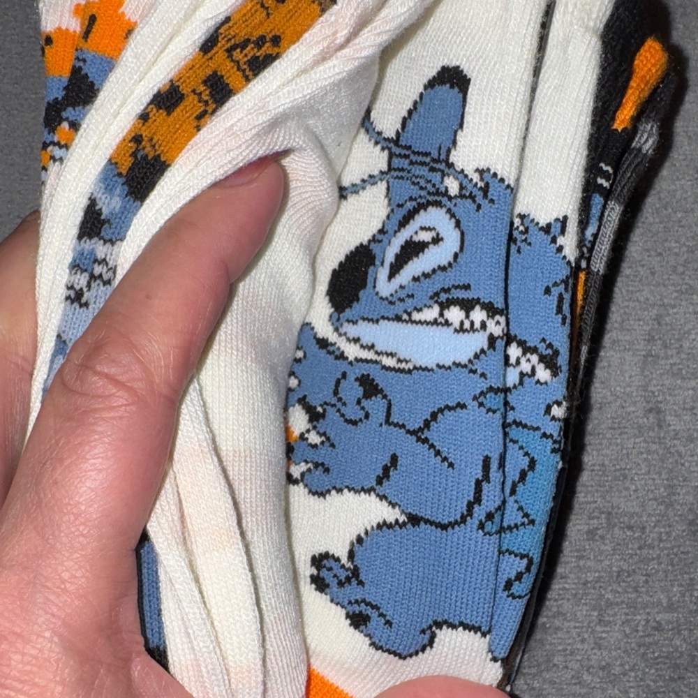Disney Lilo & Stitch- Stitch 9 Pairs of Socks Set Unisex NWT - Picture 11 of 15